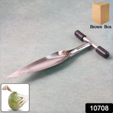 Stainless Steel Coconut Breaker Tool with Comfortable T-Handle (1 Pc)